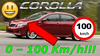 Teste 0 a 100 kmh no Toyota Corolla Altis 20 2012 0 to 60 mph [upl. by Terencio]