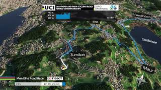 UCI World Championships Zürich 2024  Road Race Elite Men [upl. by Accebor]