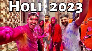 Holi Celebration Vlog 2023  Holi With In Laws  Thakur Saurav Vlog [upl. by Paradies64]