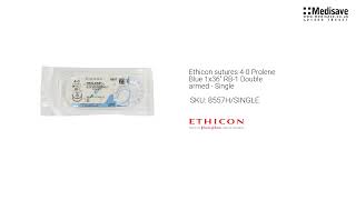 Ethicon sutures 4 0 Prolene Blue 1x36 RB 1 Double armed Single 8557H SINGLE [upl. by Neslund328]