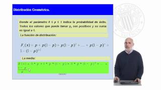 Distribución Geométrica   UPV [upl. by Selmner]