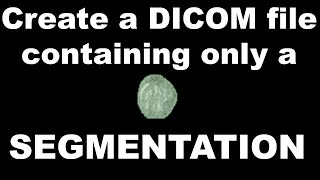 Export a DICOM file containing only a tumor VOI segmentation in 3D Slicer [upl. by Eissim]