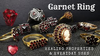 Antique Garnet Ring  Healing Properties amp Everyday Uses [upl. by Diandra580]