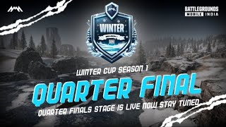 WINTER CUP SEASON 1 ❤️  10K QUATER FINAL DAY 1 LIVE STREAM WITH KULDEEP CASTER ❤️ [upl. by Dav737]