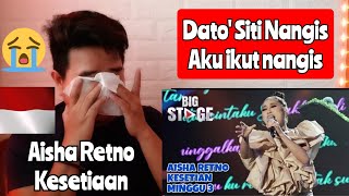 Reaction AISHA RETNO  KESETIAAN  MINGGU 3 BIG STAGE 2022  NANGIS 😭 KUPAS [upl. by Acinor]