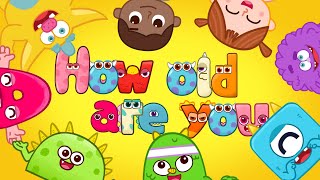 How old are you song for kids  English educational videos for kindergarten [upl. by Hafirahs4]