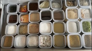 ASMR keuken organiseren  kruidenpotten voorraadpotten washok organisatie inspiratie [upl. by Grunenwald]