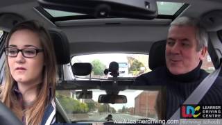 Danielle lesson 11 Town driving SignalsPed cross 2 and M4 with Bob [upl. by Rett]