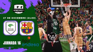 🔴 DIRECTO  UNICAJA MÁLAGA vs FC BARCELONA  Jornada 16 Liga Endesa  SportDirect Radio [upl. by Ehgit811]