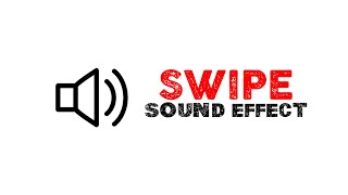 Swipe Sound Effect for Editing [upl. by Hannavas739]