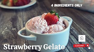 Make Homemade Strawberry Gelato with Only 4 Simple Ingredients Breville Smart Scoopmrs5cookbook [upl. by Blane875]