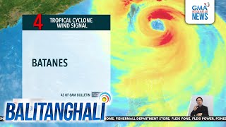 PAGASA  Batanes nakasailalim sa wind signal no 4  Balitanghali  Weather update  Balitanghali [upl. by Deny231]