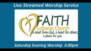 Faith Lutheran Live  Saturday Evening Service Oct 19th 2024 [upl. by Gustin]