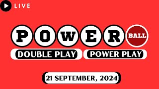 Powerball Double Play Drawing for September 21 2024  Lottery Winning Numbers [upl. by Rebeca85]