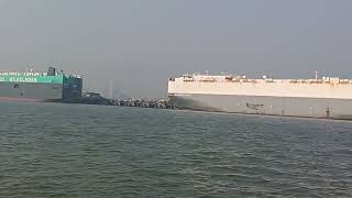 MASSIVE CAR CARRIERS DOCKED AT MUMBAI PORT [upl. by Avihs826]