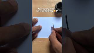 Write satisfying ASMR Arabic Calligraphy art calligraphy artshorts shorts [upl. by Nagyam]