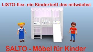 LISTOflex das Kinderbett wächst mit [upl. by Ettenot]