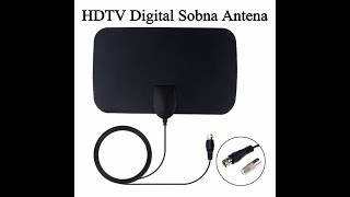 HDTV Digital Sobna Antena  Kragujevac  Flat Indoor TV Signal Digital Antenna HD 1080P [upl. by Idnac]