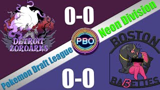 Pokémon Draft League  Detroit Zoroarks VS Boston BABETTES  S7 W1 Neon Div [upl. by Afatsum]