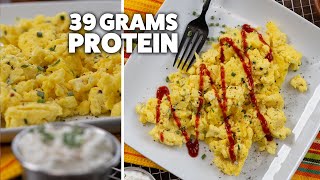 Healthy Scrambled Eggs with Cottage Cheese  Cheap amp Easy [upl. by Neyuh588]