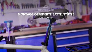 Montagevideo Sattelstütze ComfortPro  montieren und ergonomisch einstellen [upl. by Neret739]