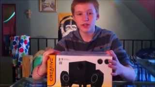 creative a250 speaker unboxing review and bass test [upl. by Hazlip451]