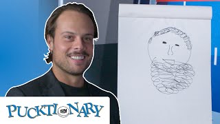 Auston Matthews Gets INTENSE While Drawing And Playing Pictionary [upl. by Alon]