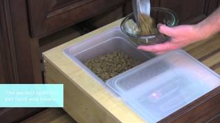 Medallion Cabinetry Installed Bin Storage Kitchen Storage Part 3 [upl. by Ahsilrae490]