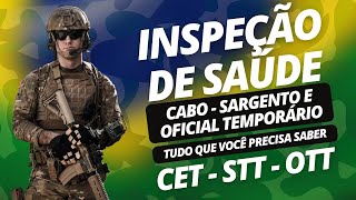 INSPEÇÃO DE SAÚDE  CABO SGT E OFICIAL TEMPORÁRIO DO EXÉRCITO  Tudo que você precisa saber [upl. by Frisse631]