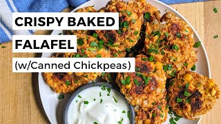 How to Make Baked Falafel With Canned Chickpeas [upl. by Lynett107]