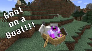 A GOAT On A BOAT Hardcore Minecraft Episode 3 [upl. by Etnoed518]