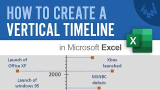 How to Create a Vertical Timeline in Excel [upl. by Bari]