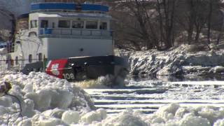 Coast Guard Icebreaker on Penobscot River [upl. by Ierbua495]