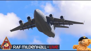 LIVE EASTER MONDAY SPECIAL USAF HEAVY BIG IRON C17 GLOBEMASTER III • RAF MILDENHALL 010424 [upl. by Yt]