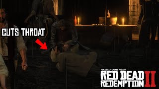 Micah clears traces by killing surviving Pinkerton  Red Dead Redemption 2 [upl. by Asinla]