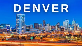 Denver Colorado 🇺🇸 in 4K Video by Drone  Denver United States [upl. by Ahsehat383]