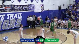 Buckeye Trail Warriors  Barnesville  OHSAA Sectional Basketball [upl. by Pauletta]