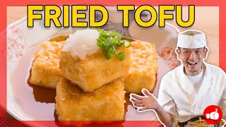 Japan’s Crispiest Tofu  Fried Agedashi Tofu [upl. by Jerri382]