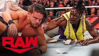 RTruth helps The Miz overcome JD McDonagh Raw highlights Feb 5 2024 [upl. by Llednik]