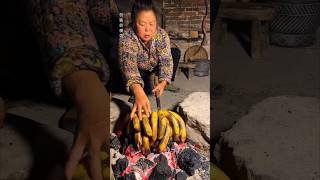 Mom makes banana wine shorts shortvideo rurallife [upl. by Janetta]