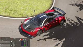 Assetto Corsa TrentoBondone Pagani Huayra BC World Record 1028282 TV Cam [upl. by Dadelos]