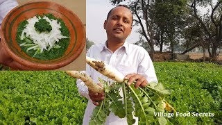 Mooli Ka Raita Recipe  Radish Raita  Mooli Ki Chutney  Radish Chutney  Village Food Secrets [upl. by Grigson363]