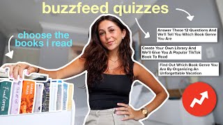 Buzzfeed quizzes choose the books i read  spoiler free reading vlog [upl. by Tybald843]