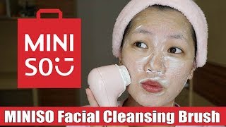 REVIEW MINISO FACIAL CLEANSING DEVICE DEEP CLEANSING BRUSH DI KULIT SENSITIF [upl. by Refinnaej29]