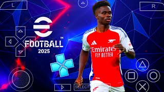 NOVO EFOOTBALL PES PPSSPP 2025 100 ATUALIZADO BRASILEIRÃO EUROPEUNOVAS TRANSFERÊNCIAS [upl. by Eul]