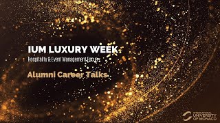 Alumni Career Talk  Hospitality amp Events Management Focus [upl. by Honey704]