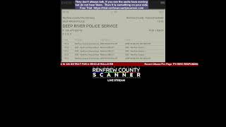 Renfrew County Scanner LIVE STREAM [upl. by Steele]