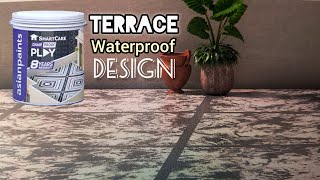 Damp proof play  terrace texture design  asianpaints [upl. by Aenil403]