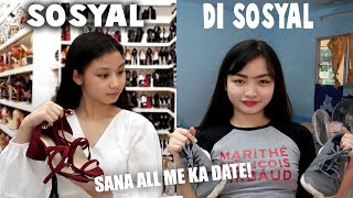 SOSYAL VS DI SOSYAL kapag GIGIMIK WITH BARKADA  MORNING ROUTINE BAGO MAMASYAL  Aurea amp Alexa [upl. by Jablon637]