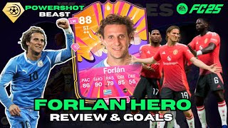 INSANE 88 HERO DIEGO FORLÁN PLAYER REVIEW  EA FC 25 ULTIMATE TEAM [upl. by Milan]